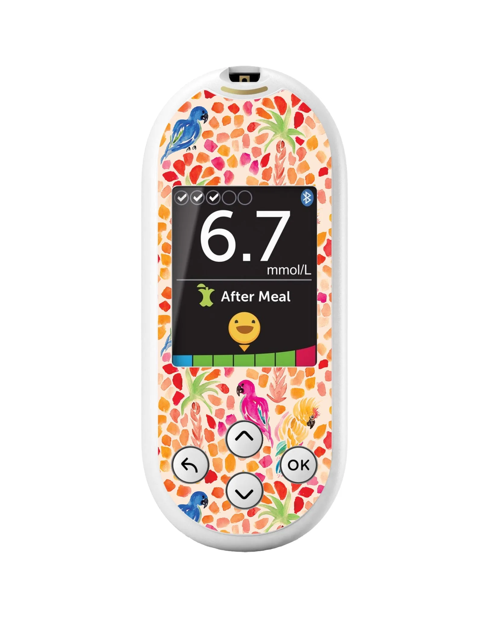 Tropical Watercolor for OneTouch Verio Reflect Glucometer