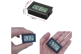 Ukulele Digital Hygrometer Humidity Gauge and Digital Thermometer (°F)