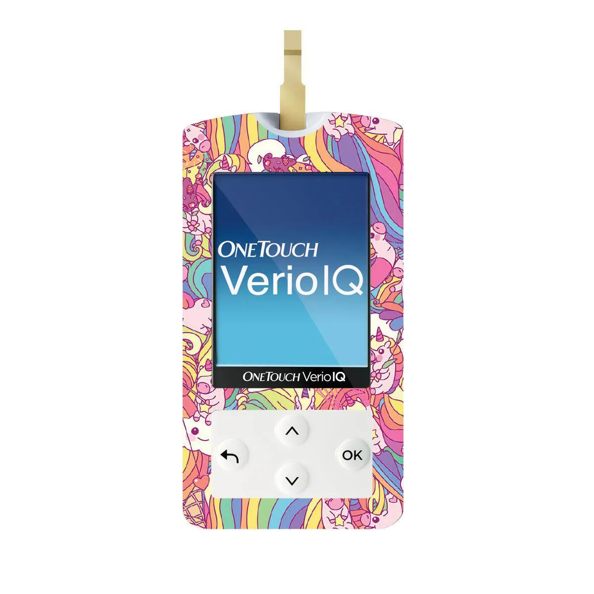 Unicorn Swirls for OneTouch Verio IQ Glucometer