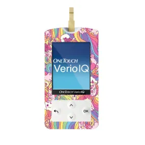 Unicorn Swirls for OneTouch Verio IQ Glucometer