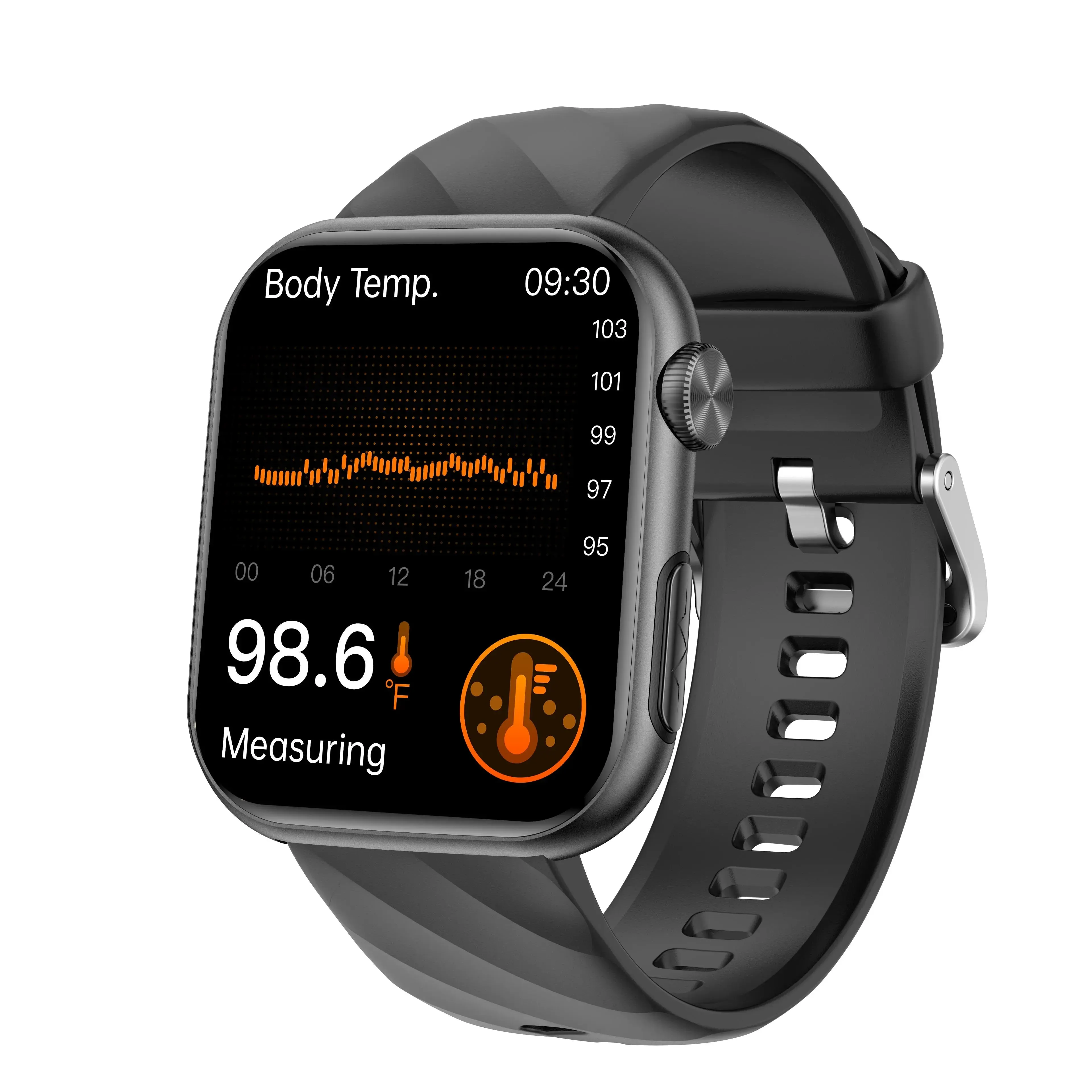 Upgrade Fitvii® GT5 Pro Max Blood Glucose Watch With BP HRV ECG(EKG) PGG SpO2 SOS Stress Sleep Monitoring Supports Voice Calls And Fitness Tracker   Free Straps Gift🎁