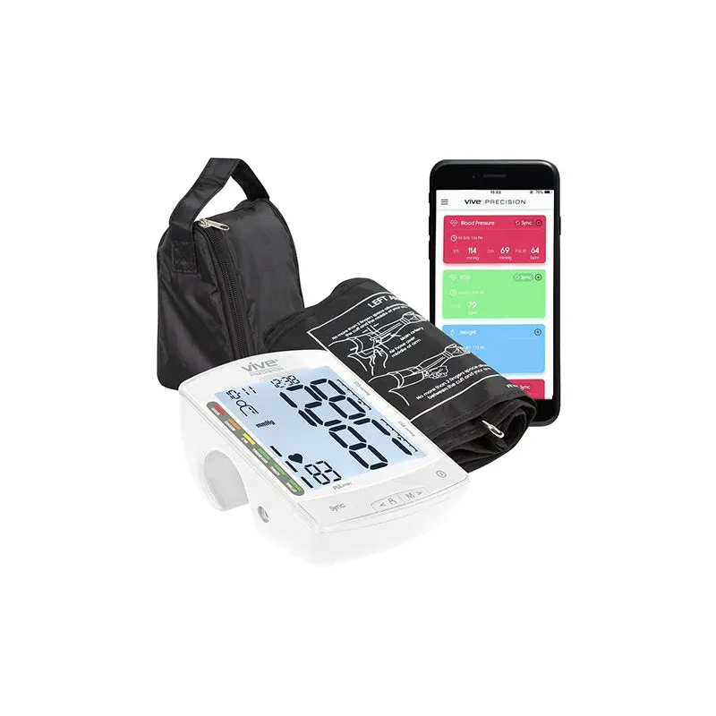 Vive Health Blood Pressure Monitor Compatible with Smart Devices