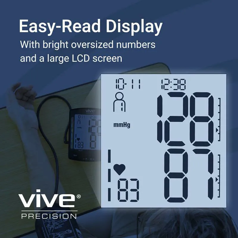 Vive Health Blood Pressure Monitor Compatible with Smart Devices