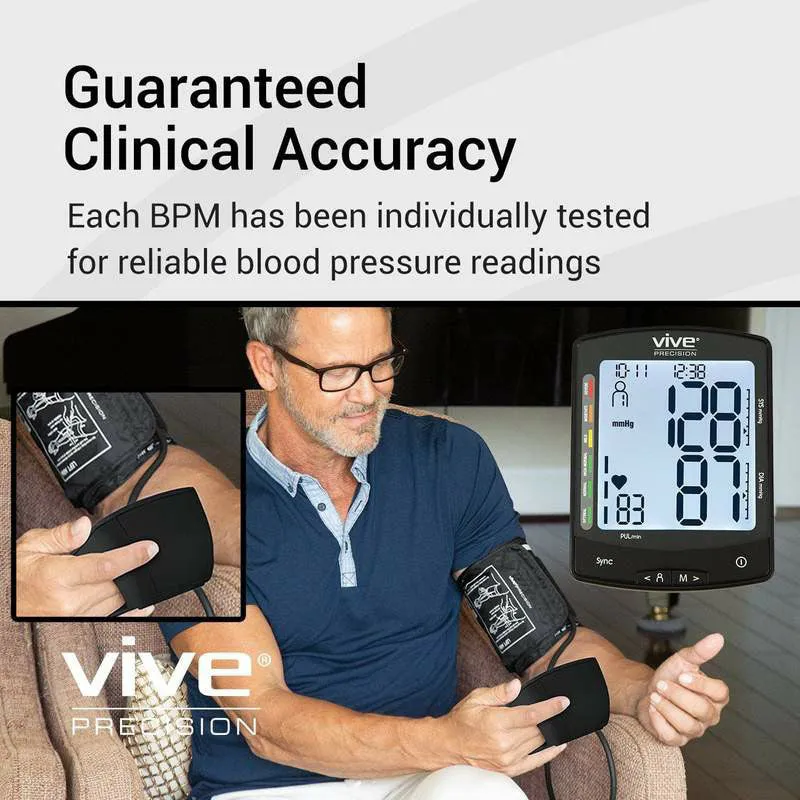 Vive Health Blood Pressure Monitor Compatible with Smart Devices