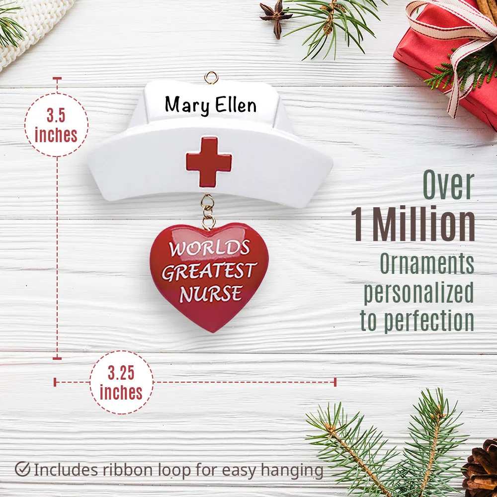 World's Greatest Nurse Personalized Ornament