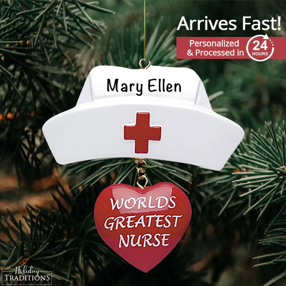 World's Greatest Nurse Personalized Ornament